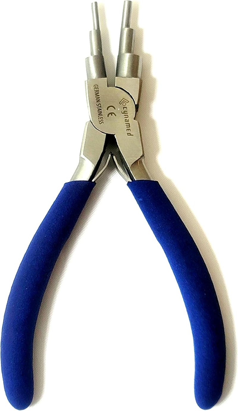 CYNAMED German Heavy Duty Bail Making Pliers,6 IN 1 Wire Looping Forming Pliers, BIG SIZE LOOPING PLIERS 13,16 & 20MM,SMALL LOOPING PLIER, 5, 7,10MM Anti Slip comfort grip handle - Image 4